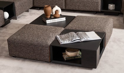 Medusa Home Mobilya - Lucaville Puflu Orta Sehpa