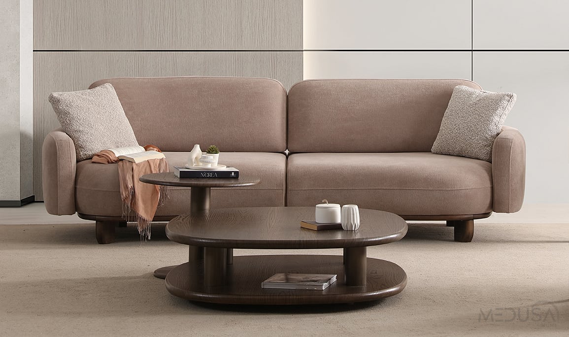 Medusa Home Mobilya - Lucca Dark Koltuk Takımı