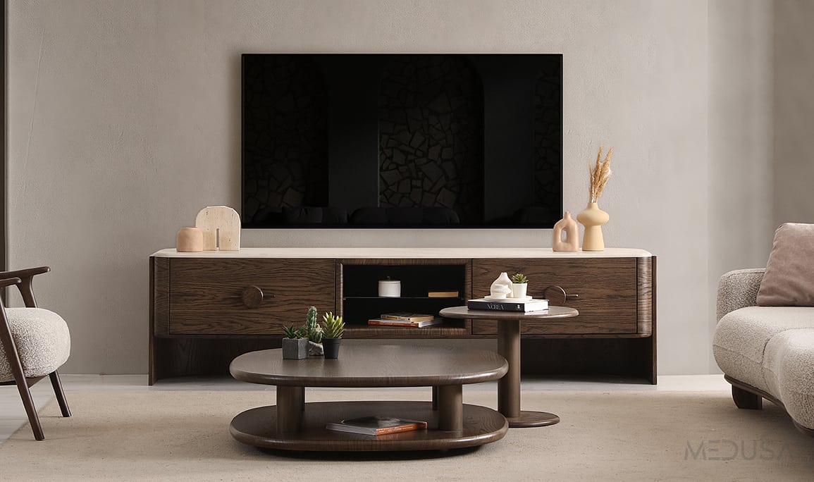 Medusa Home Mobilya - Lucca Dark Tv Ünitesi