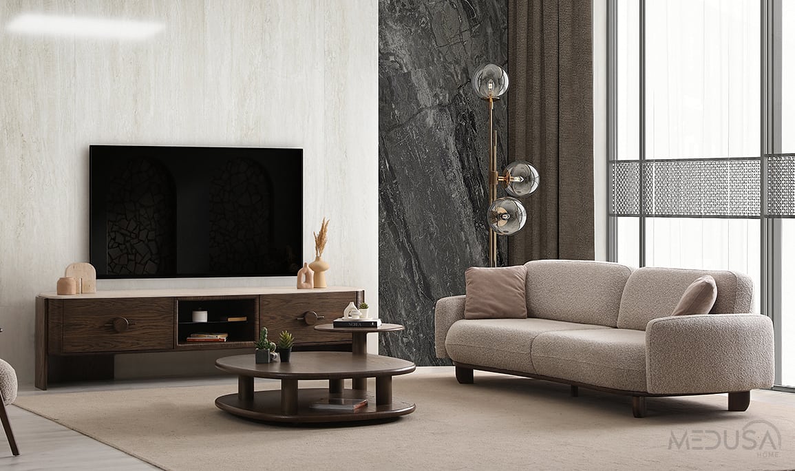 Medusa Home Mobilya - Lucca Dark Tv Ünitesi