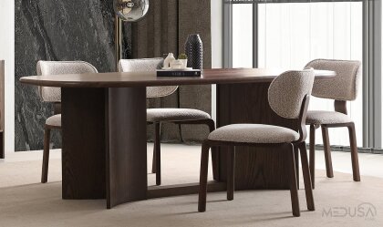 Medusa Home Mobilya - Lucca Dark Yemek Masası