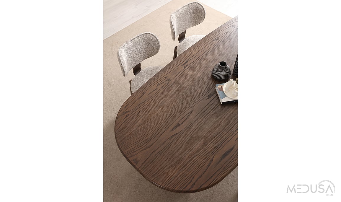 Medusa Home Mobilya - Lucca Dark Yemek Masası