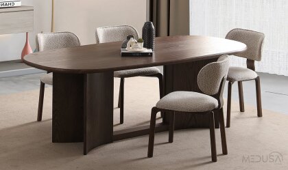 Medusa Home Mobilya - Lucca Dark Yemek Odası