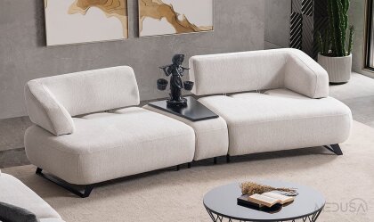 Medusa Home Mobilya - Luis Sehpalı Üçlü Koltuk