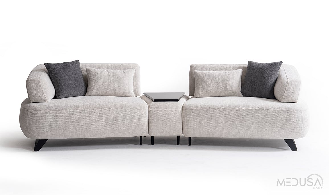 Medusa Home Mobilya - Luis Sehpalı Üçlü Koltuk