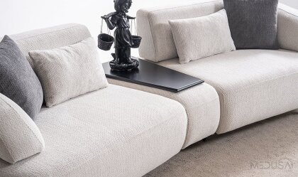 Medusa Home Mobilya - Luis Sehpalı Üçlü Koltuk