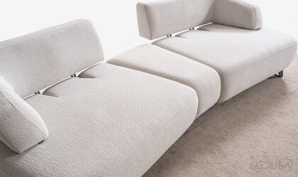 Medusa Home Mobilya - Luis Sehpalı Üçlü Koltuk