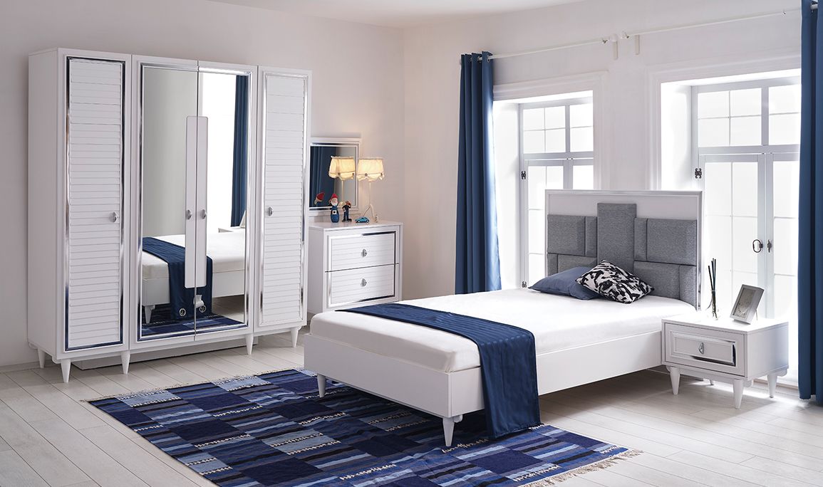 Medusa Home Mobilya - Lujo 4 Kapılı Genç Odası