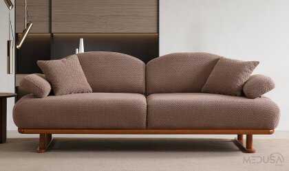 Medusa Home - Lumen Kahve Üçlü Koltuk Medusa Home - Lumen Kahve Üçlü Koltuk