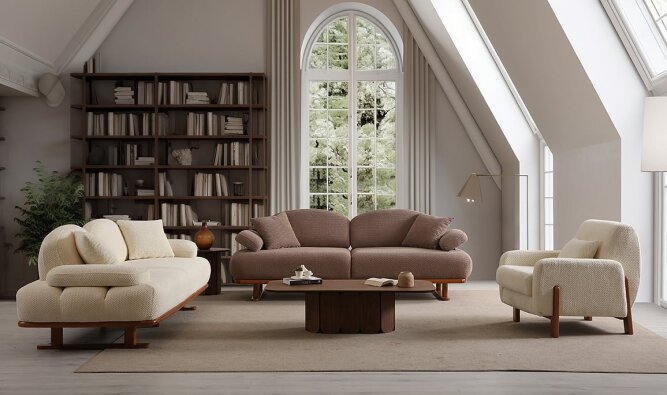 Medusa Home Mobilya - Lumen Koltuk Takımı - Bohem Koltuk Takımı