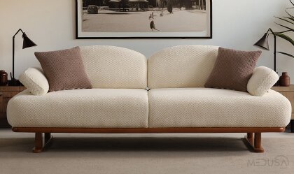 Medusa Home - Lumen Krem Üçlü Koltuk Medusa Home - Lumen Krem Üçlü Koltuk