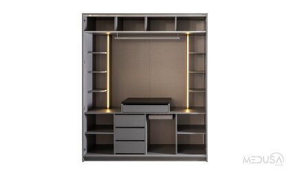 Medusa Home Mobilya - Luna 5 Kapılı Gardırop
