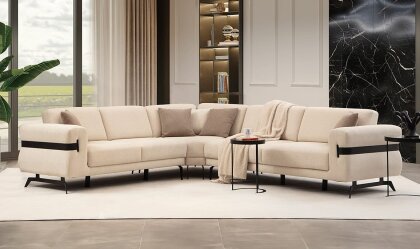 Medusa Home - Luna Beyaz Köşe Takımı Medusa Home - Luna Beyaz Köşe Takımı