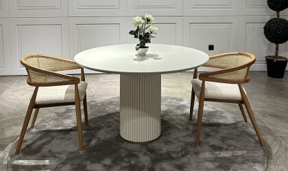 Medusa Home Mobilya - Luna Beyaz Yemek Masası