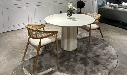 Medusa Home Mobilya - Luna Beyaz Yemek Masası