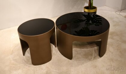 Medusa Home Mobilya - Luna Cam Sehpa Seti