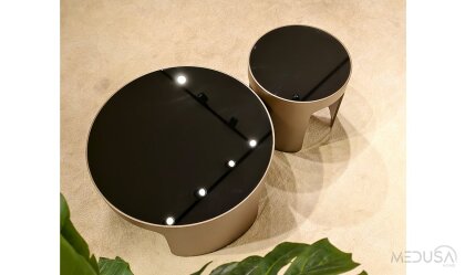 Medusa Home Mobilya - Luna Cam Sehpa Seti