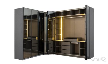 Medusa Home Mobilya - Luna Köşe Gardırop