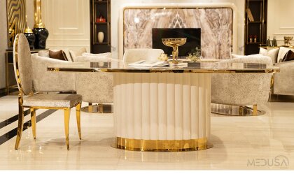 Medusa Home Mobilya - Luna Luxury Yemek Masası