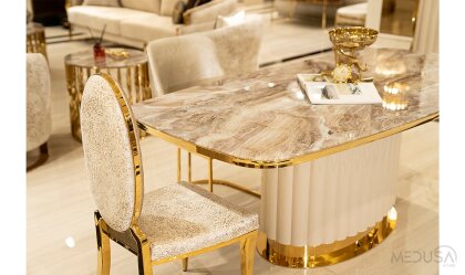 Medusa Home Mobilya - Luna Luxury Yemek Masası
