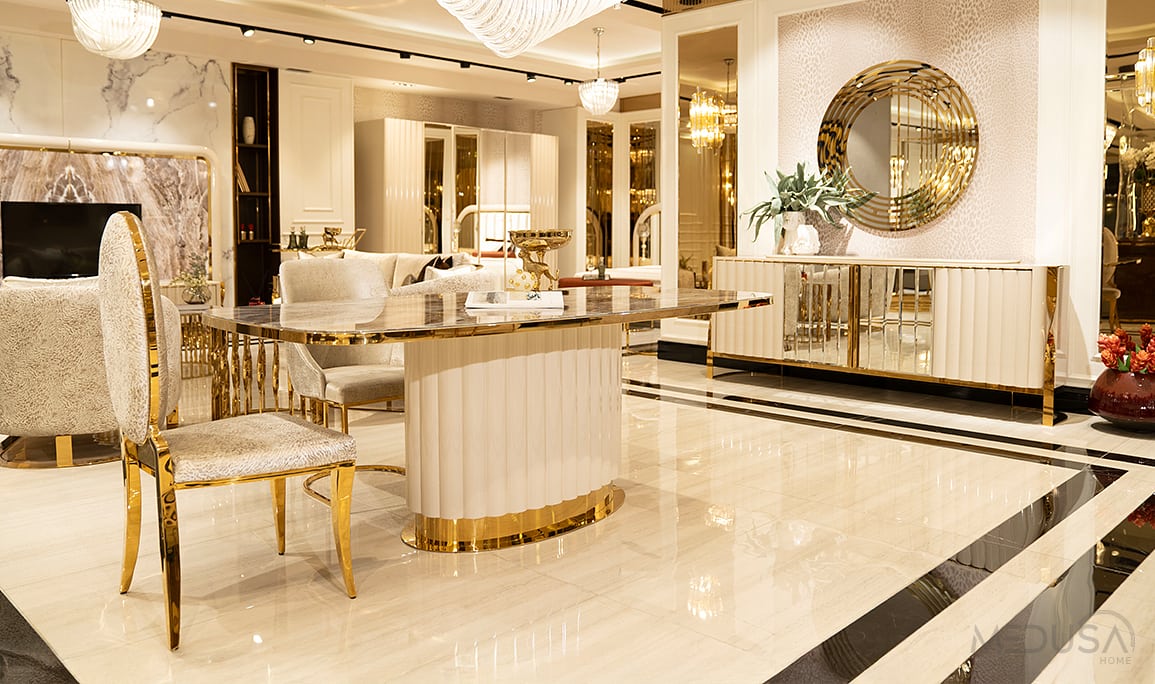 Medusa Home Mobilya - Luna Luxury Yemek Odası