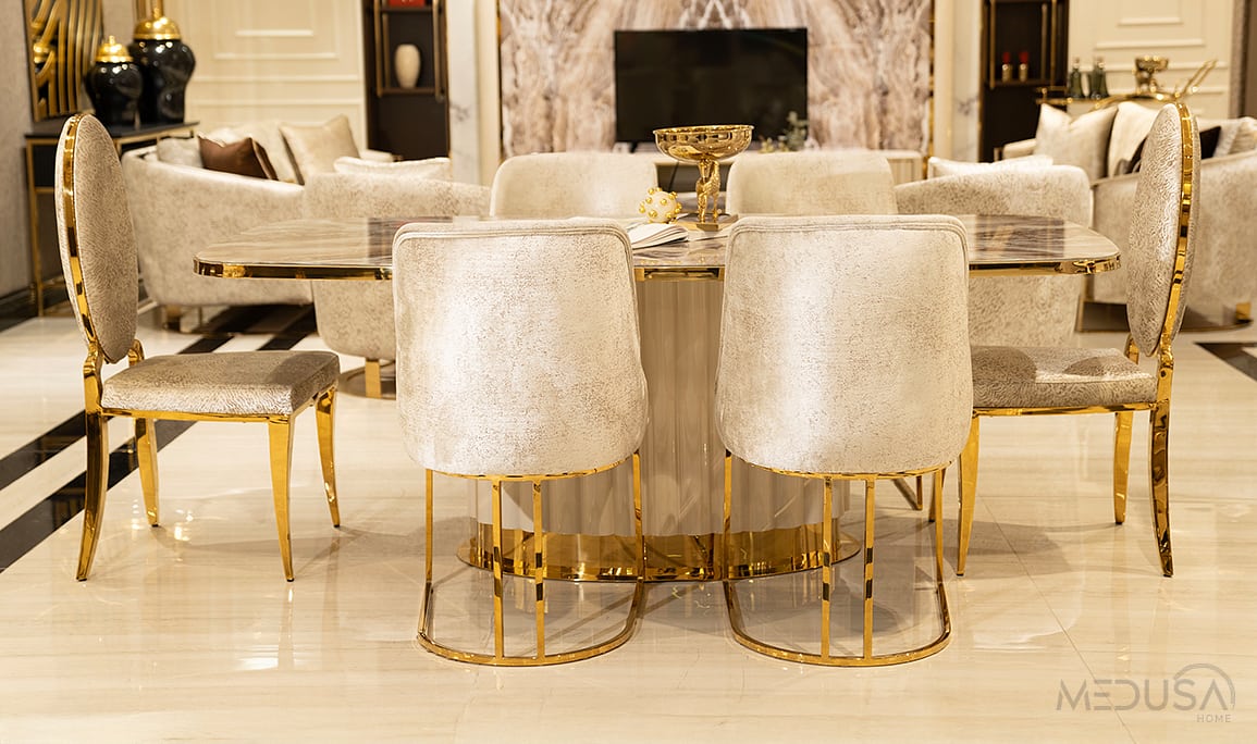 Medusa Home Mobilya - Luna Luxury Yemek Odası
