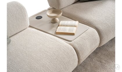 Medusa Home Mobilya - Lunesia Sehpalı Üçlü Koltuk