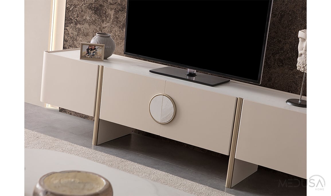 Medusa Home Mobilya - Lusso Mermer Tv Ünitesi
