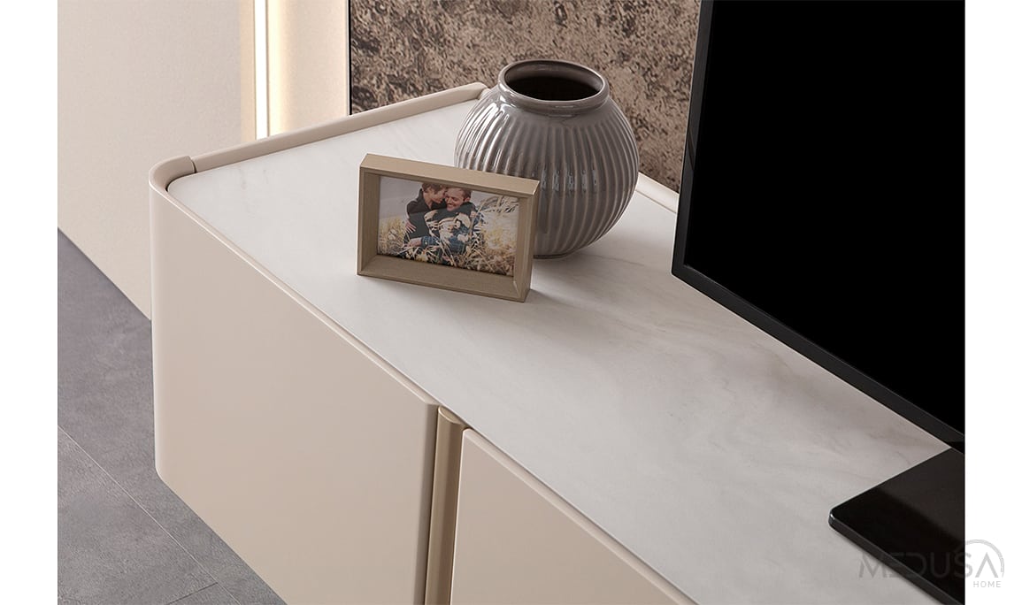 Medusa Home Mobilya - Lusso Mermer Tv Ünitesi