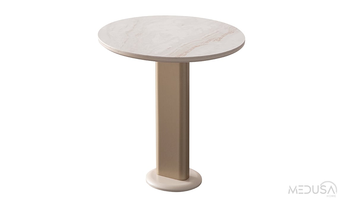 Medusa Home Mobilya - Lusso Mermer Yan Sehpa