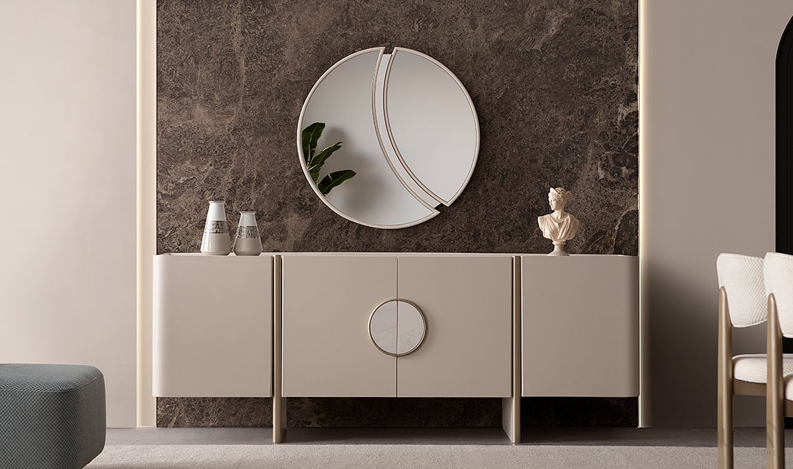 Medusa Home Mobilya - Lusso Mermer Yemek Odası