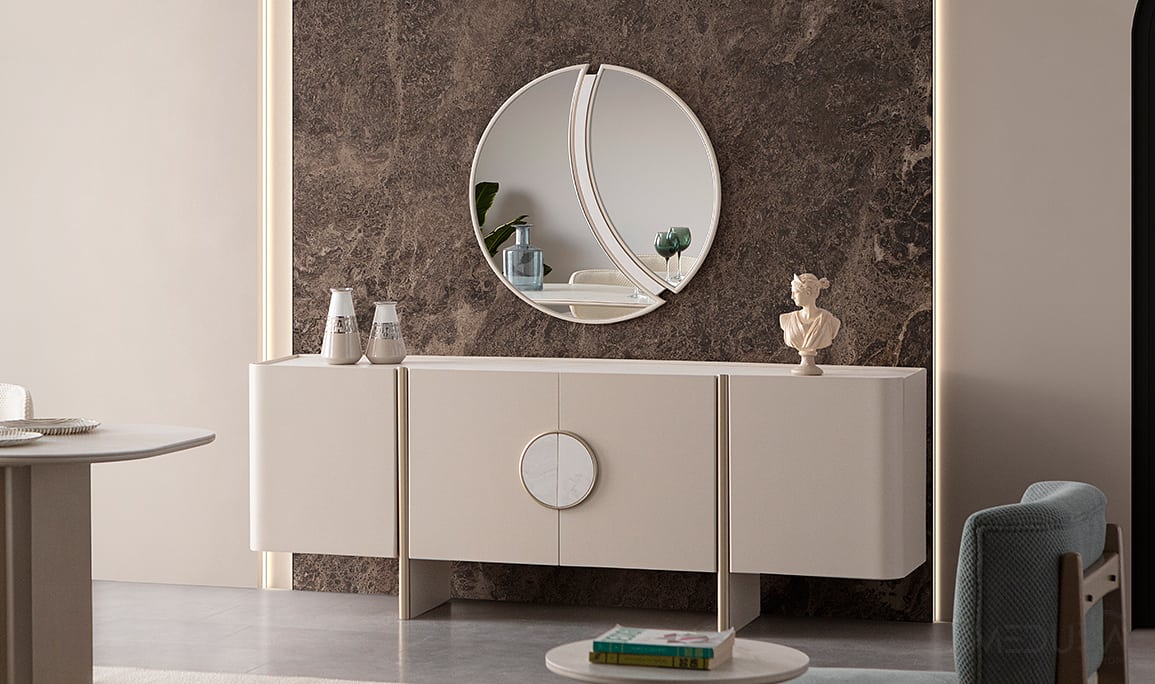 Medusa Home Mobilya - Lusso Mermer Yemek Odası