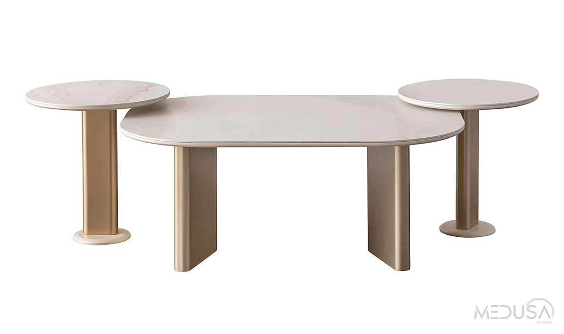 Medusa Home Mobilya - Lusso Mermer Yemek Odası