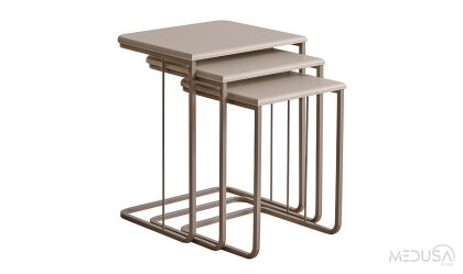 Medusa Home Mobilya - Luvia 3'lü Zigon Sehpa