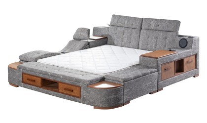 Medusa Home Mobilya - Luxe Life Gri Karyola