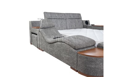 Medusa Home Mobilya - Luxe Life Gri Karyola