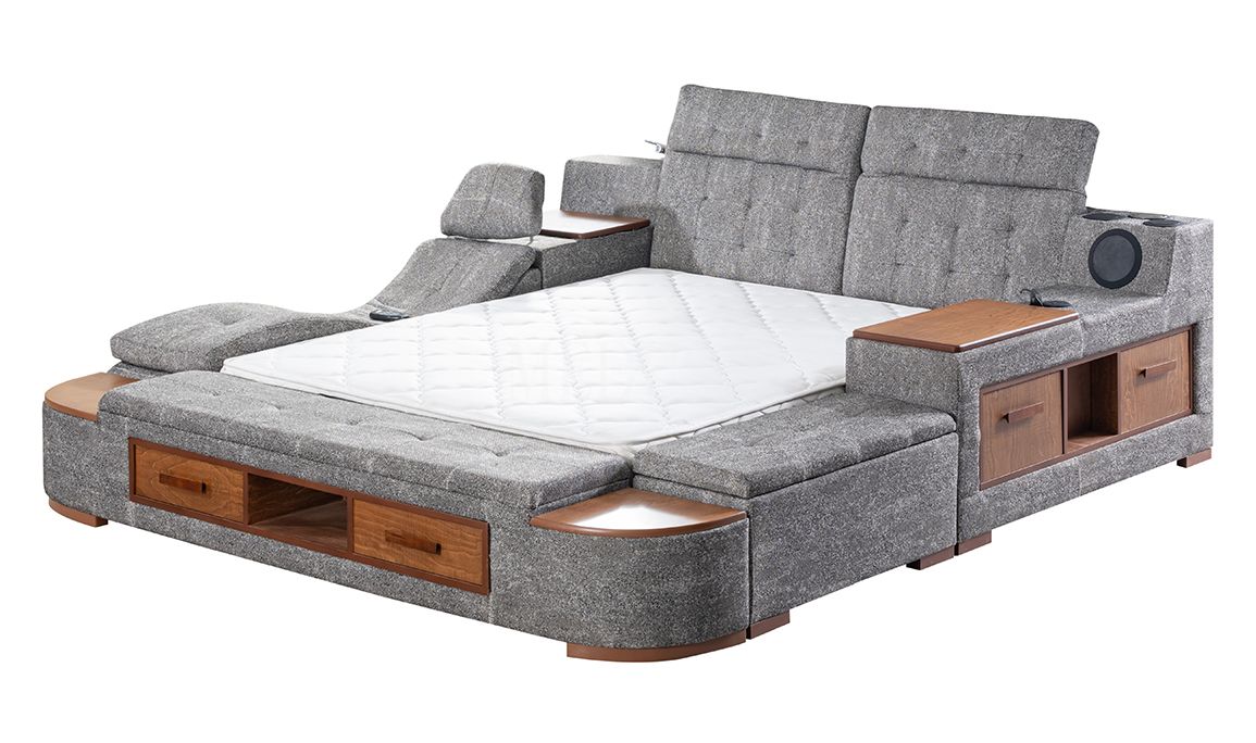 Medusa Home Mobilya - Luxe Life Gri Karyola