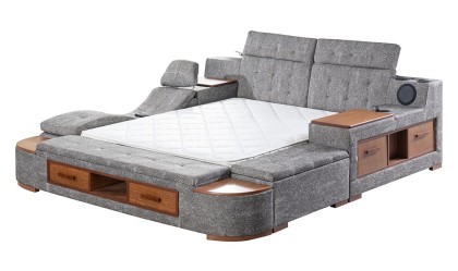 Medusa Home Mobilya - Luxe Life Gri Karyola