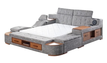 Medusa Home Mobilya - Luxe Life Gri Karyola