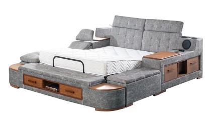 Medusa Home Mobilya - Luxe Life Gri Karyola