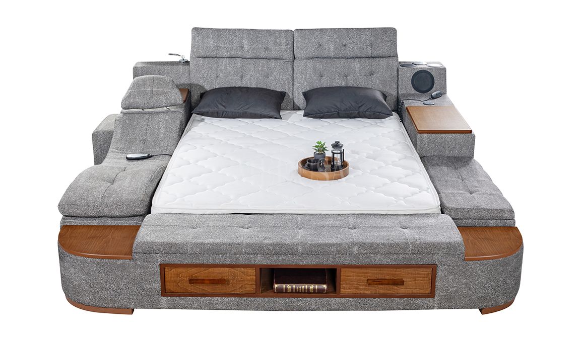 Medusa Home Mobilya - Luxe Life Gri Karyola