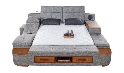 Medusa Home Mobilya - Luxe Life Gri Karyola