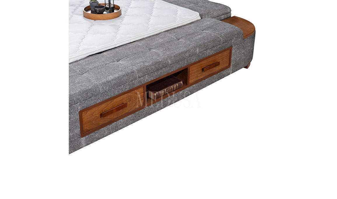 Medusa Home Mobilya - Luxe Life Gri Karyola