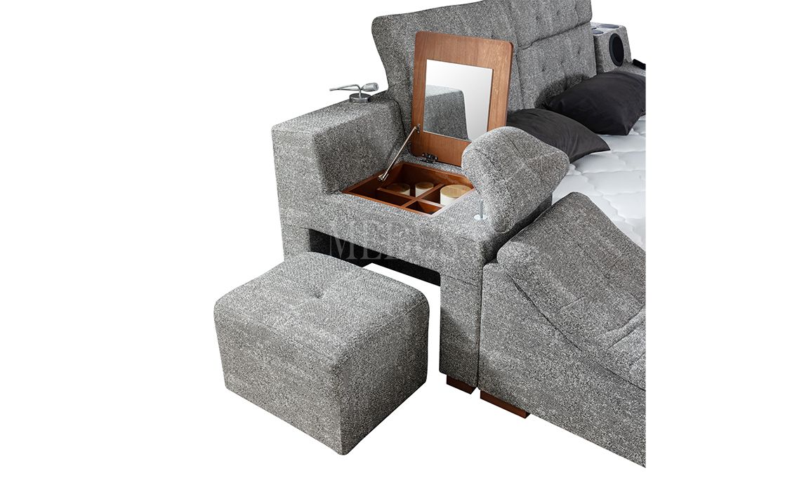 Medusa Home Mobilya - Luxe Life Gri Karyola