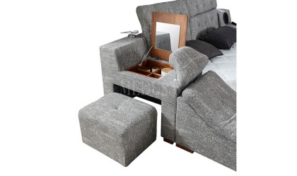 Medusa Home Mobilya - Luxe Life Gri Karyola
