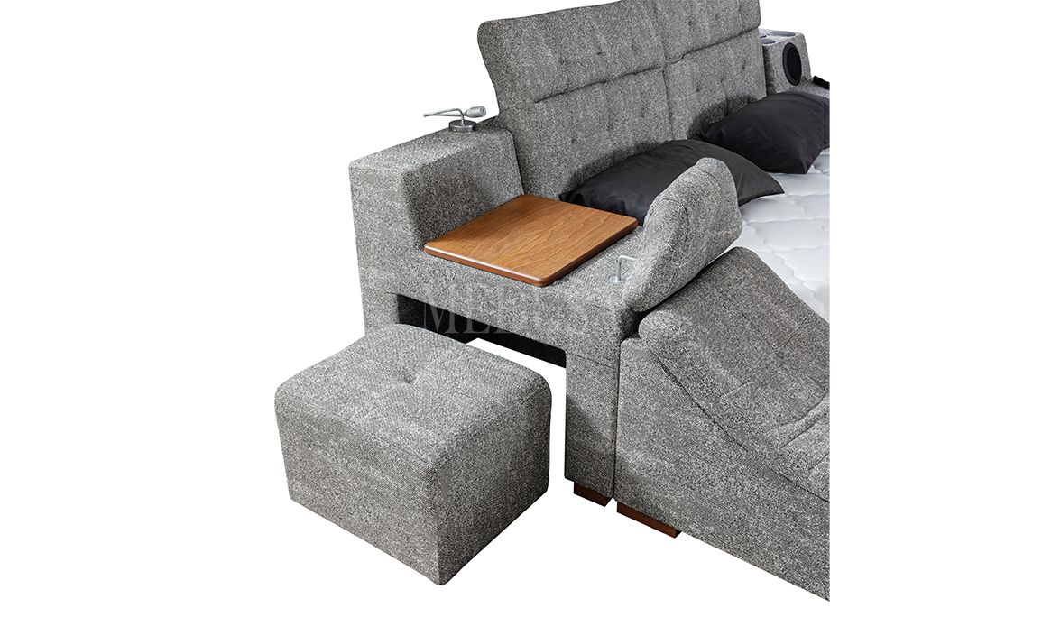 Medusa Home Mobilya - Luxe Life Gri Karyola