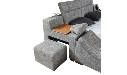 Medusa Home Mobilya - Luxe Life Gri Karyola