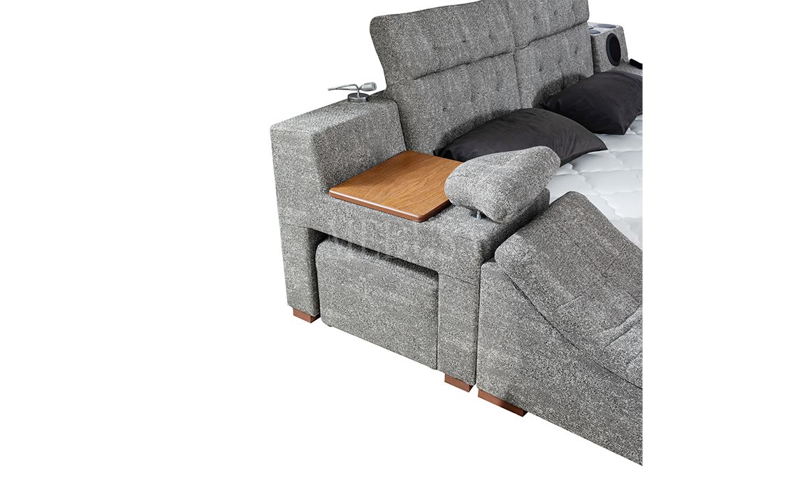 Medusa Home Mobilya - Luxe Life Gri Karyola