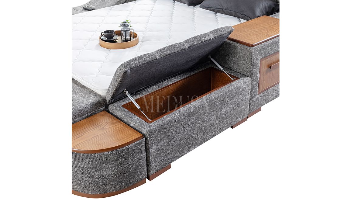 Medusa Home Mobilya - Luxe Life Gri Karyola
