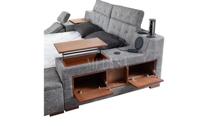 Medusa Home Mobilya - Luxe Life Gri Karyola